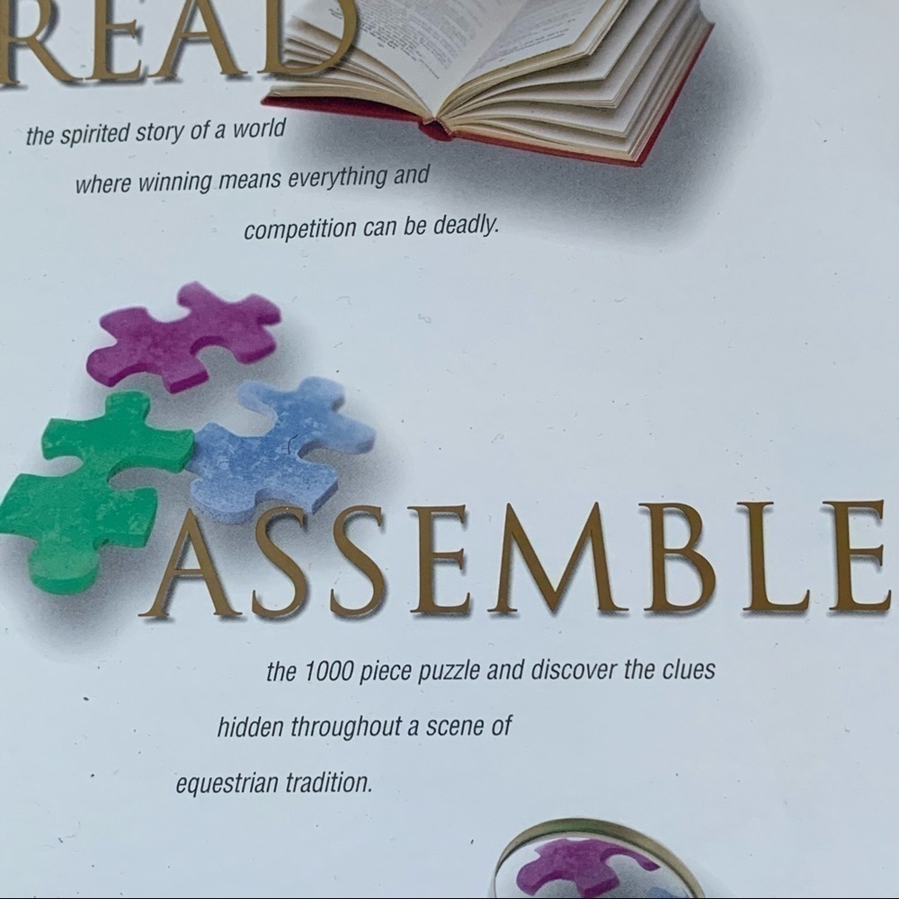 Vintage mystery jigsaw puzzle game “Unbridled Fear” 1000 pieces, 1997 age 12 up - Picture 11 of 14